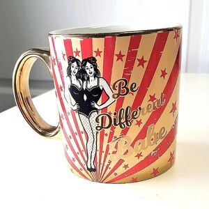 Side Show Circus Mug Charming Charlie Gold Be Different